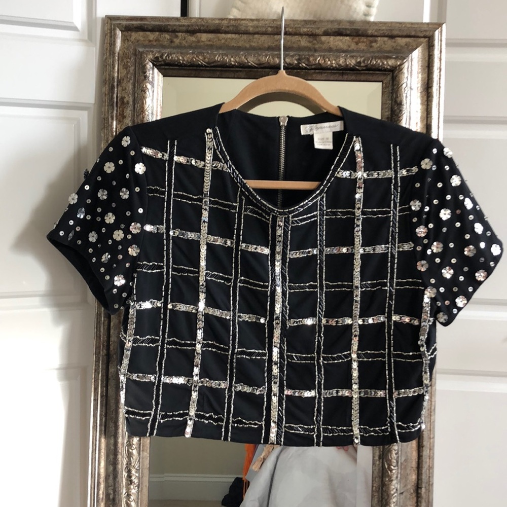 Vintage sequin top